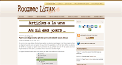 Desktop Screenshot of blog.roozeec.fr